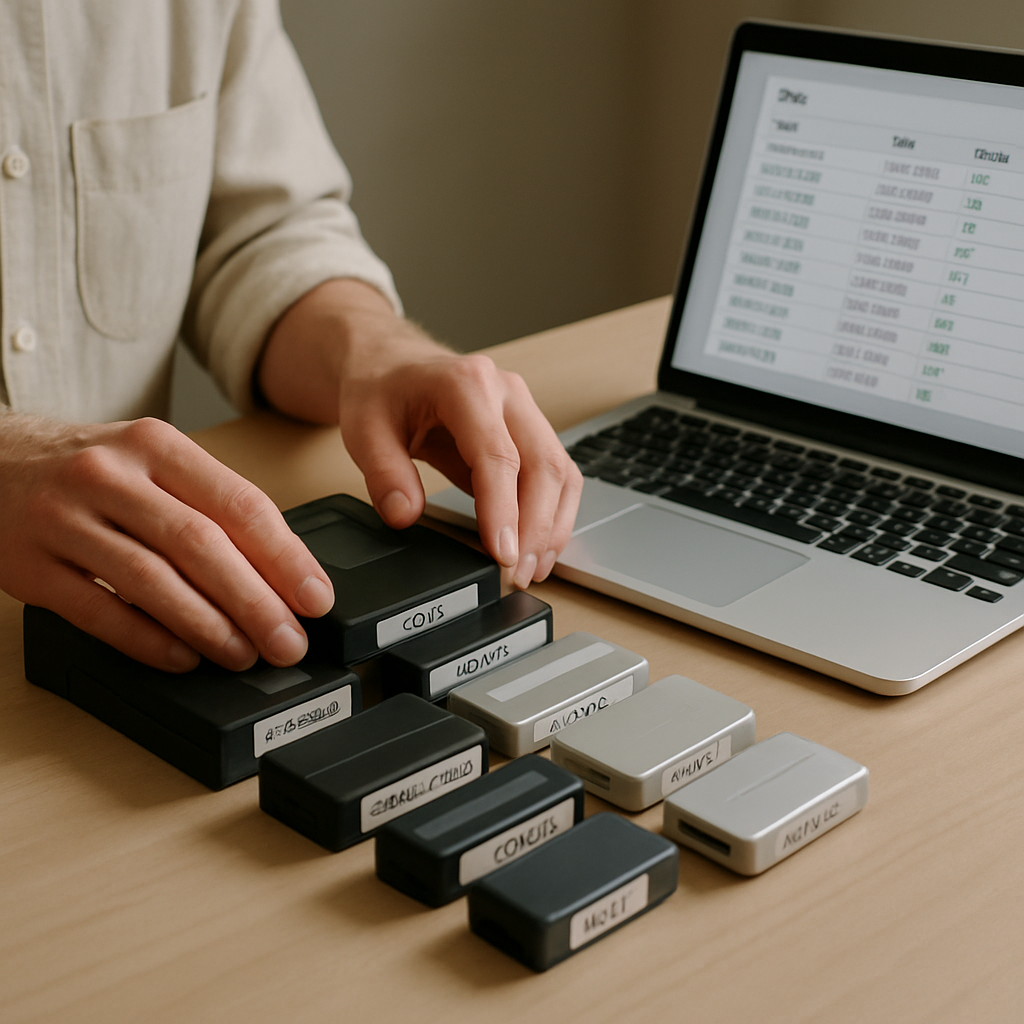 An archivist checks digital storage media, metadata, and file integrity as part of ongoing